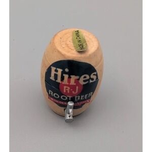 Hires Rootbeer Dollhouse Miniature Handcraft RJ‎ Barrel w/Tap Keg 1.25"